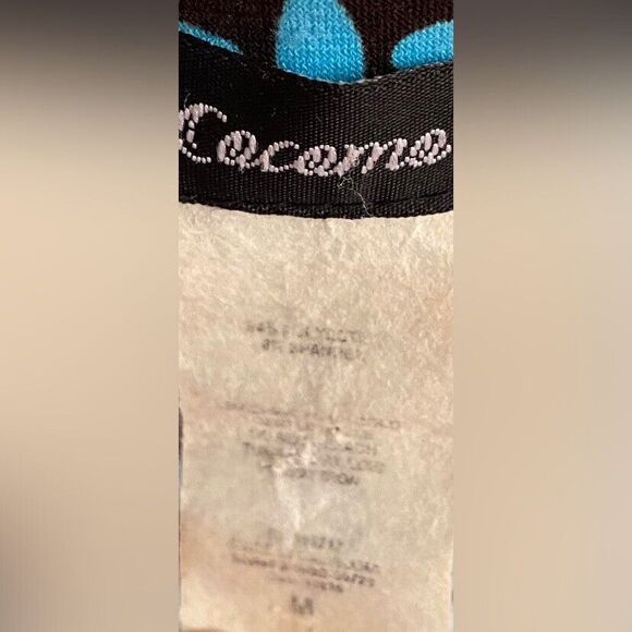 Cocomo Dress Women’s Medium Blue Multicolor Mini Stretch Multipattern Bohemian - Picture 5 of 5